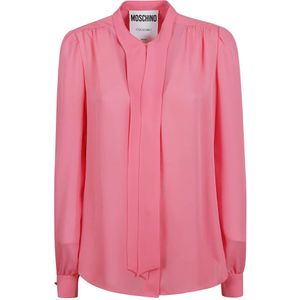 Moschino, Fuchsia Overhemden Collectie Roze, Dames, Maat:M