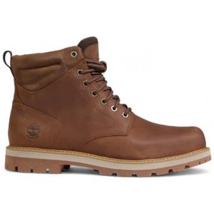 Timberland, Schoenen, Heren, Bruin, 41 1/2 EU, Suède, Waterdichte Mid Lace Boot Herfst/Winter Collectie