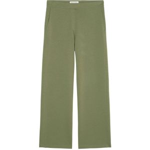 Marc O'Polo, Jersey broek met uitlopende pijpen Groen, Dames, Maat:L