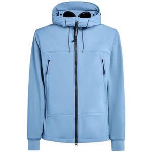 C.p. Company, Jassen, Heren, Blauw, 2Xl, Katoen, Blauwe Regular Fit Jas