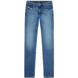 Diesel, Jeans, Heren, Blauw, W31, Katoen, Slim-fit Jeans