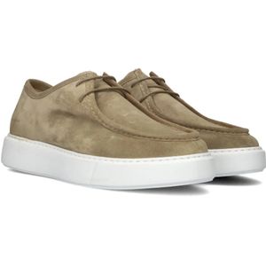 Nubikk, Schoenen, Heren, Beige, 46 EU, Suède, Taupe Suede Veterschoenen Vince Ryan