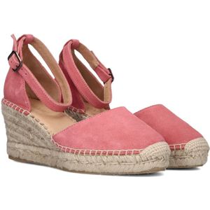 Via Vai, Schoenen, Dames, Roze, 40 EU, Suède, Roze Flora Braid Espadrille Sandaal