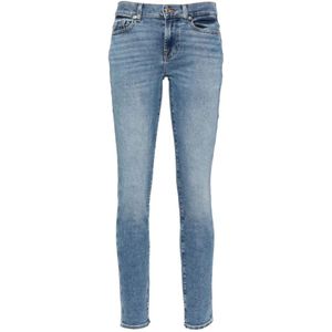 7 For All Mankind, Vintage Love Soul Jeans Blauw, Dames, Maat:W28