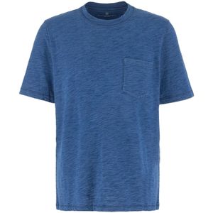 Brunello Cucinelli, Tops, Heren, Blauw, L, Katoen, Casual Katoenen T-Shirt