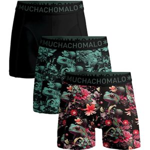 Muchachomalo, Ondergoed, Heren, Veelkleurig, M, Katoen, Heren Boxershorts 3-Pack