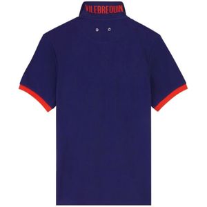 Vilebrequin, Tops, Heren, Blauw, M, Katoen, Heren Katoenen Poloshirt