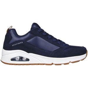 Skechers, Schoenen, Heren, Blauw, 42 1/2 EU, Suède, Sporty Street Style Sneaker