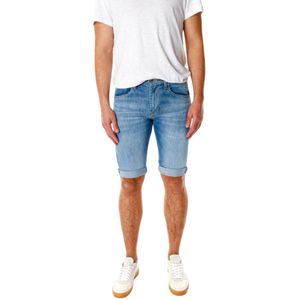 Pepe Jeans, Korte broeken, Heren, Blauw, W32, Denim, Klassieke Denim Shorts