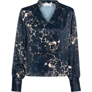 Karen by Simonsen, Blouses & Shirts, Dames, Groen, L, Ronja Total Eclipse Blouse