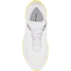 Marc Jacobs, Schoenen, Dames, Wit, 37 EU, Witte Modieuze Sneakers