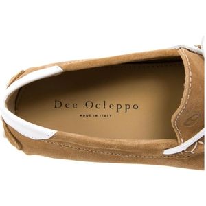 Dee Ocleppo, Schoenen, Heren, Beige, 43 EU, Suède, Suède Leren Rijdersloafers met Rubberen Zolen