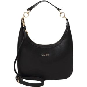 Liu Jo, Tassen, Dames, Zwart, ONE Size, Stijlvolle Hobo Tas