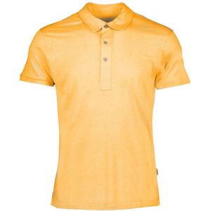 Orlebar Brown, Tops, Heren, Oranje, M, Leer, Klassieke Polo Shirt