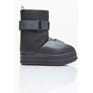 Rick Owens, Leren Chunky Sole Splint Laarzen Zwart, Heren, Maat:40 EU