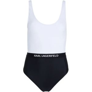 Karl Lagerfeld, Color block badpakken Veelkleurig, Dames, Maat:L