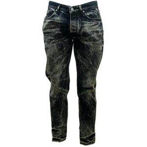 John Richmond, Blauwe Katoenen Jeans met Distressed Details Blauw, Heren, Maat:S