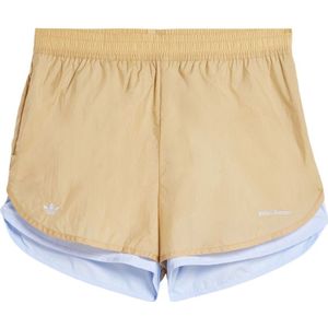 Adidas, Korte broeken, Heren, Beige, M, Nylon, Gelaagde Nylon Shorts