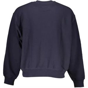 Tommy Hilfiger, Sweatshirts & Hoodies, Heren, Blauw, S, Katoen, Blauwe Katoenen Sweater met Logodetail