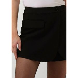 Co'Couture, Korte broeken, Dames, Zwart, L, Wrap Skort Zwarte Minirok