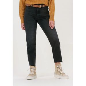 Object, Jeans, Dames, Zwart, S, Denim, Hoge Taille Denim Jeans in Donkergrijs