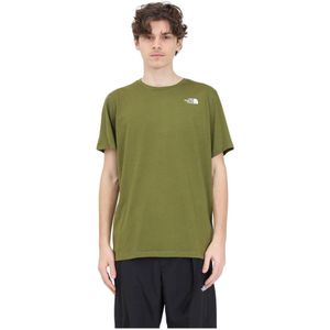 The North Face, Groene boslogo T-shirt Groen, Heren, Maat:XL