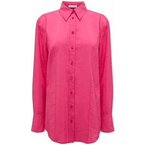 JW Anderson, Blouses & Shirts, Dames, Roze, XS, Nylon, Long Sleeve Tops