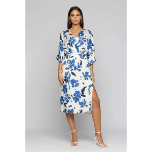 Kocca, Kleedjes, Dames, Veelkleurig, M, Bloemen Viscose Midi Jurk