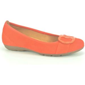 Gabor, Schoenen, Dames, Oranje, 35 1/2 EU, Oranje Daim Ballerina + Accessoires