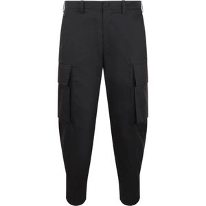 Neil Barrett, Losse Cargo Broek Ss 24 Zwart, Heren, Maat:S