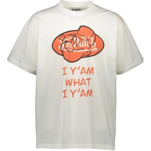 VON Dutch, Popeye Lifestyle T-shirt Wit, Heren, Maat:M
