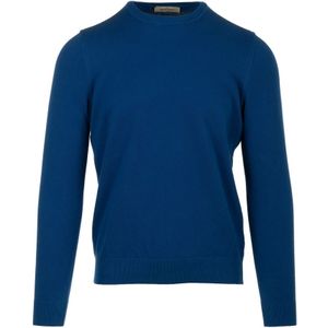 Gran Sasso, Heldere Blauwe Sweaters Blauw, Heren, Maat:L