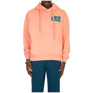 Bonsai, Onderwater trekkoord hoodie Oranje, Heren, Maat:M