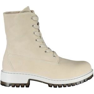 U.s. Polo Assn., Schoenen, Dames, Beige, 39 EU, Polyester, Chique fleece-gevoerde veterschoenen