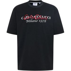 Carlo Colucci, Tops, Heren, Zwart, S, Oversized T-Shirt