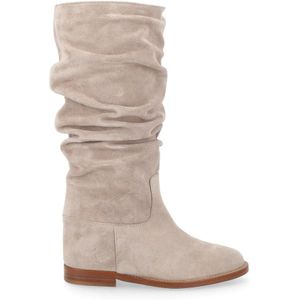 Via Roma 15, Beige Suède Sleehaklaarzen Beige, Dames, Maat:41 EU