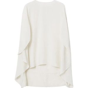 Rodebjer, Blouse met vloeiende cape mouwen Wit, Dames, Maat:XS