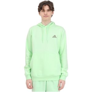 Adidas, Sweatshirts & Hoodies, Heren, Groen, S, Katoen, Comfortabele Groene Performance Hoodie