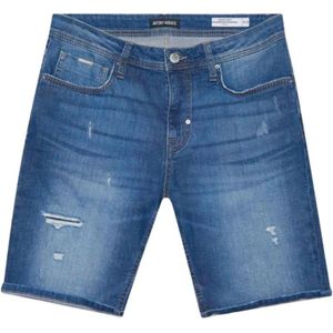 Antony Morato, Korte broeken, Heren, Blauw, W31, Denim, Denim Shorts Blauw Bermuda Stijl