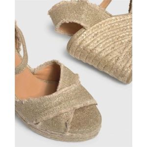 Castañer, Schoenen, Dames, Beige, 38 EU, Linnen, Espadrilles