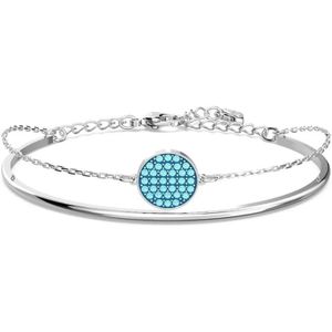 Swarovski, Blauw Pavé Armband Ginger Stijl Grijs, Dames, Maat:ONE Size