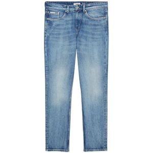 Marc O'Polo, Jeans, Heren, Blauw, W36 L32, Katoen, Linus jeans in een slanke, taps toelopende pasvorm