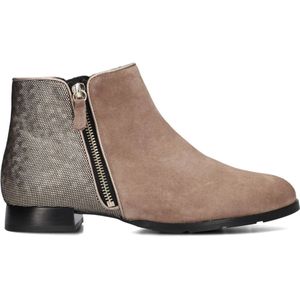 Hassia, Schoenen, Dames, Beige, 38 EU, Suède, Taupe Suède Enkellaarzen