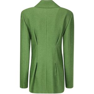 JW Anderson, Jassen, Dames, Groen, S, Leer, Getailleerde Zandloper Jas