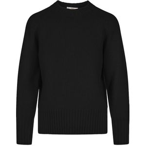 Fedeli, Zwarte Sweaters Zwart, Dames, Maat:M
