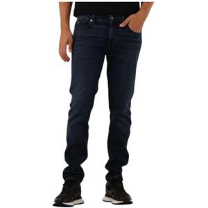 7 For All Mankind, Jeans, Heren, Blauw, W30, Slimmy Tapered Special Edition Jeans