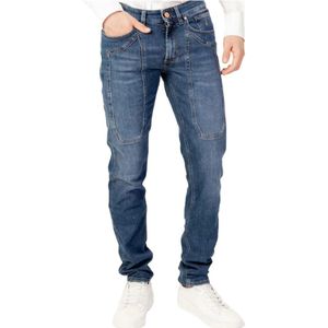 Jeckerson, Jeans, Heren, Blauw, W36, Denim, Mid Blue Slim Fit Denim Jeans