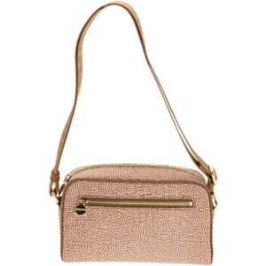 Borbonese, Tassen, Dames, Beige, ONE Size, Nylon, Kleine Crossbody Tas