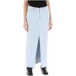 Closed, Denim Skirts Blauw, Dames, Maat:W30