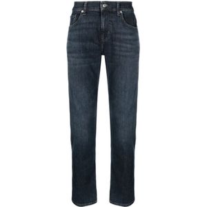 7 For All Mankind, Slim-fit Jeans Blauw, Heren, Maat:W31